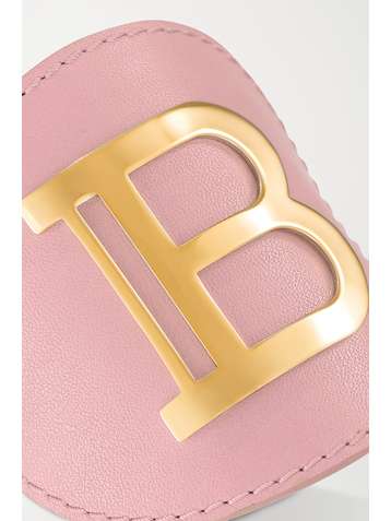 BALMAIN PARIS HAIR COUTURE Leather and gold-plated hair clip