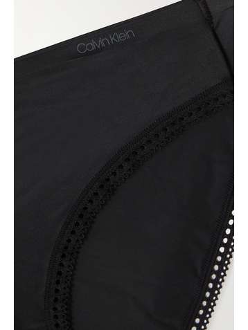 CALVIN KLEIN Liquid Touch picot-trimmed stretch-jersey briefs