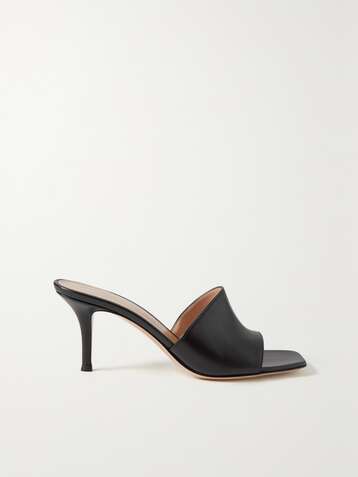 GIANVITO ROSSI 70 leather mules