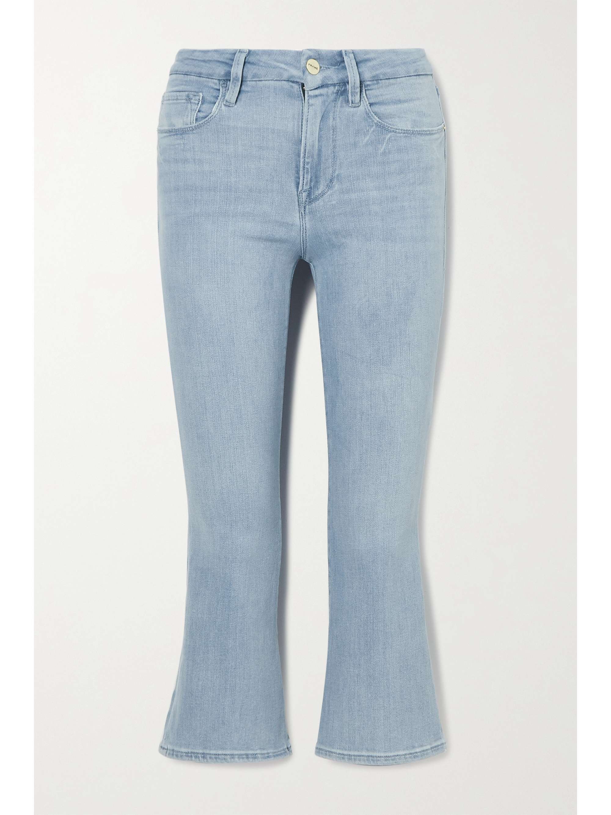 Light denim Le Pixie cropped high-rise 