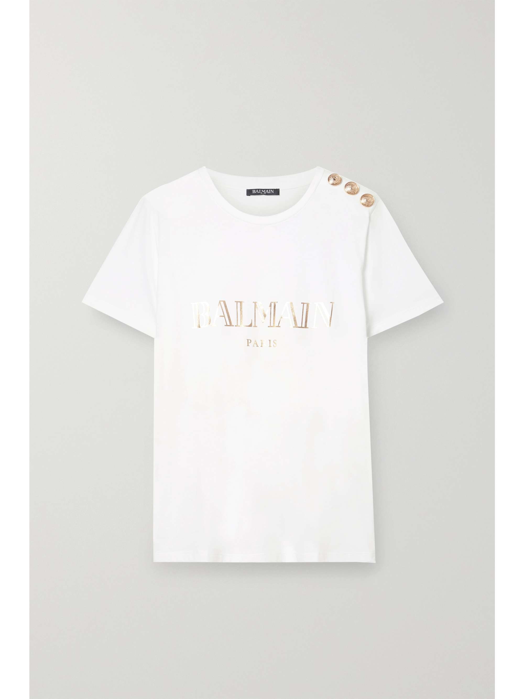 balmain 3 button t shirt