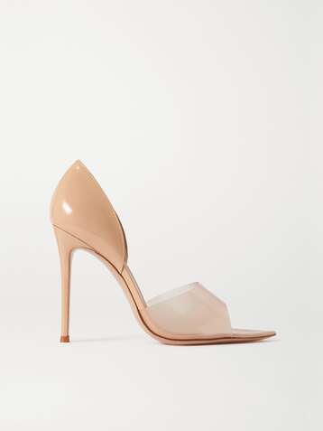 GIANVITO ROSSI Bree 105 Pumps aus Lackleder und PVC