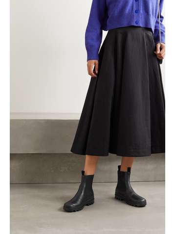 LOEWE Bottines chelsea en cuir et en caoutchouc
