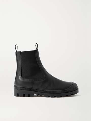 LOEWE Bottines chelsea en cuir et en caoutchouc