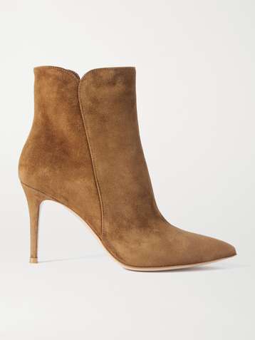 GIANVITO ROSSI Levy 85 Ankle Boots aus Veloursleder