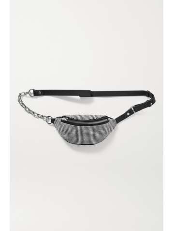 ALEXANDER WANG Attica mini crystal-embellished leather belt bag