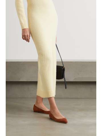 JIMMY CHOO Romy suede point-toe flats