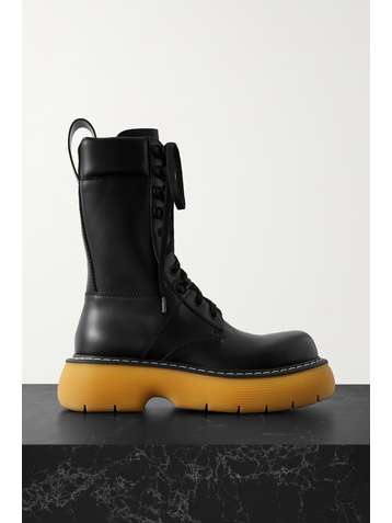 BOTTEGA VENETA Schnürstiefel aus Leder