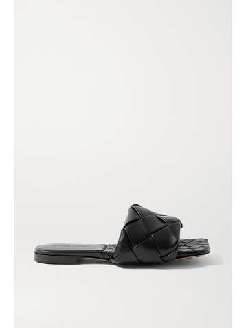BOTTEGA VENETA Intrecciato leather slides