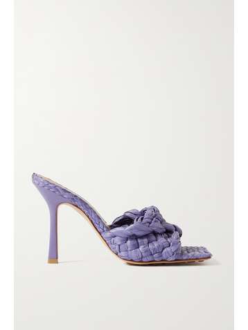 BOTTEGA VENETA Mules aus Intrecciato-Raffiabast