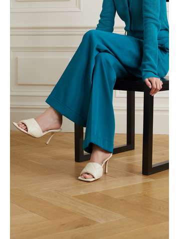 BOTTEGA VENETA Debossed leather mules