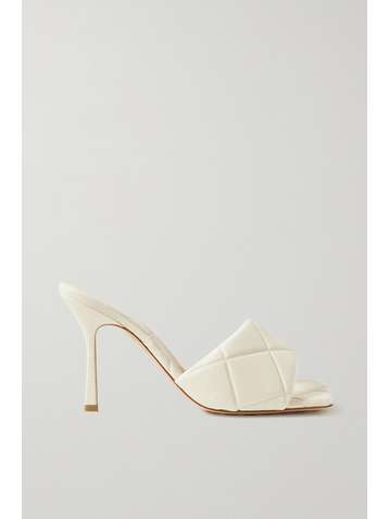 BOTTEGA VENETA Debossed leather mules