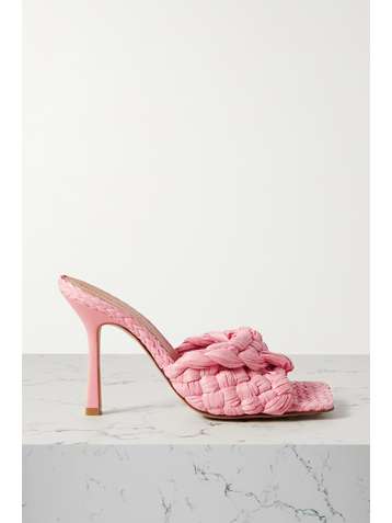 BOTTEGA VENETA Mules aus Intrecciato-Raffiabast