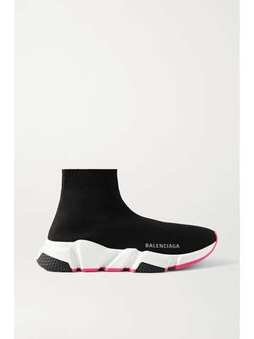 BALENCIAGA Speed Lt stretch-knit high-top sneakers