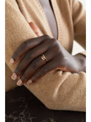 GUCCI Running 18-karat gold ring