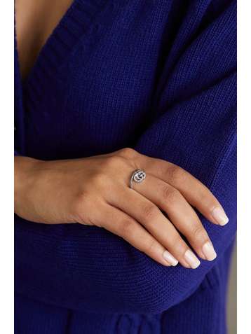 GUCCI GG Running 18-karat white gold diamond ring
