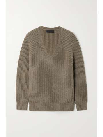 NILI LOTAN Mabelle ribbed cashmere sweater
