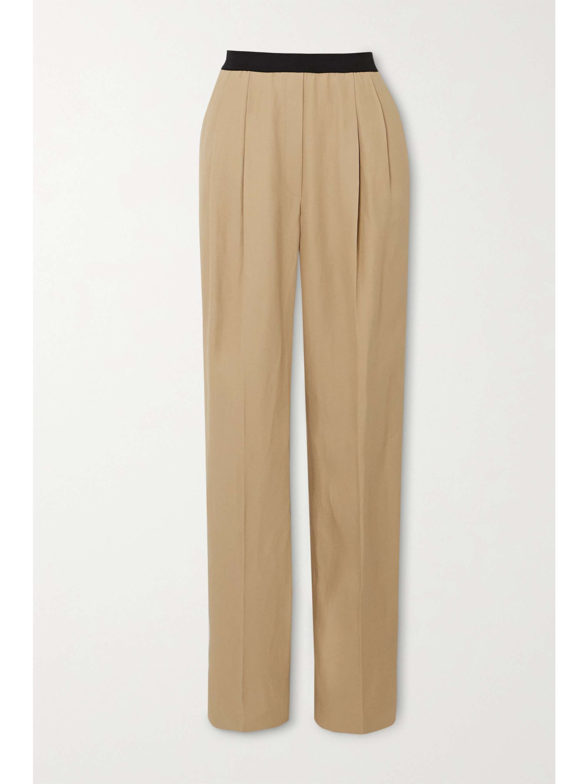 Beige Takaroa pleated twill straight 
