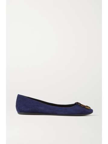 ROGER VIVIER Gommette Ballerinas aus Veloursleder mit Schnalle
