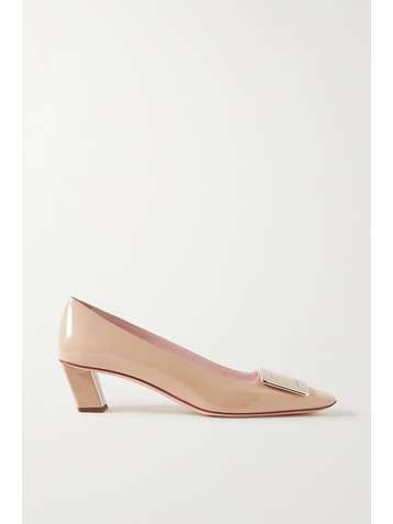 ROGER VIVIER Decollete Belle Vivier embellished patent-leather pumps