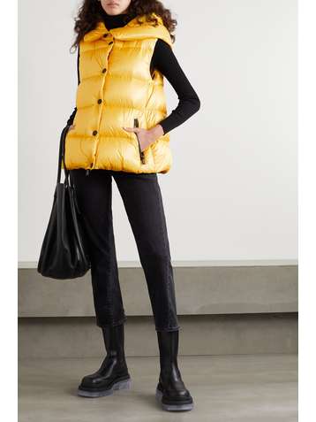 MONCLER GRENOBLE Resy hooded quilted shell down vest