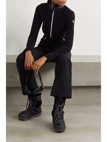 MONCLER GRENOBLE Shell-trimmed fleece top