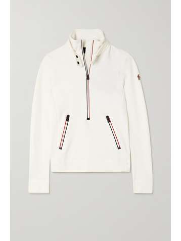 MONCLER GRENOBLE Shell-trimmed fleece top