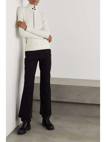 MONCLER GRENOBLE Shell-trimmed fleece top