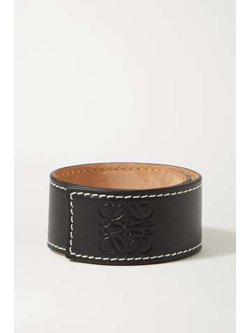 LOEWE Embossed leather bracelet