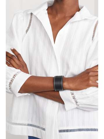 LOEWE Embossed leather bracelet