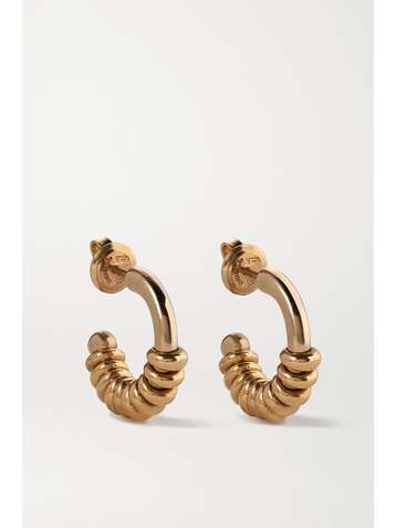 BOTTEGA VENETA Boucles d'oreilles en métal doré