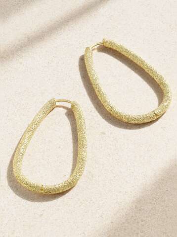 CAROLINA BUCCI Florentine 18-karat gold hoop earrings