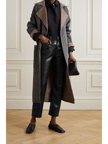 NANUSHKA Pantalon raccourci en cuir vegan Vinni