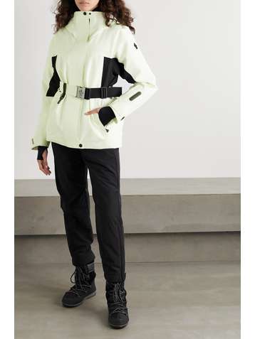 MONCLER GRENOBLE Paquier belted two-tone padded shell down jacket