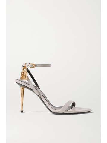 TOM FORD Padlock embellished leather sandals