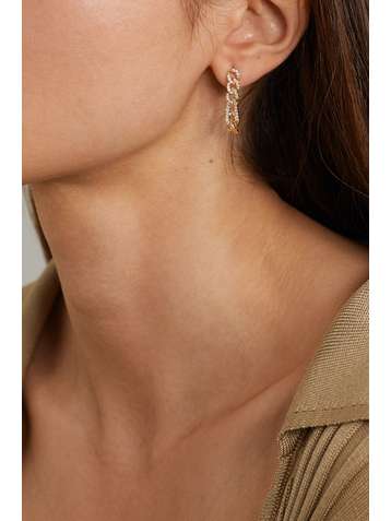 BOTTEGA VENETA Boucles d'oreilles dorées