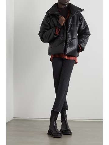 NANUSHKA Doudoune en cuir vegan