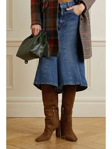 ALEXANDRE BIRMAN Antonella suede knee boots