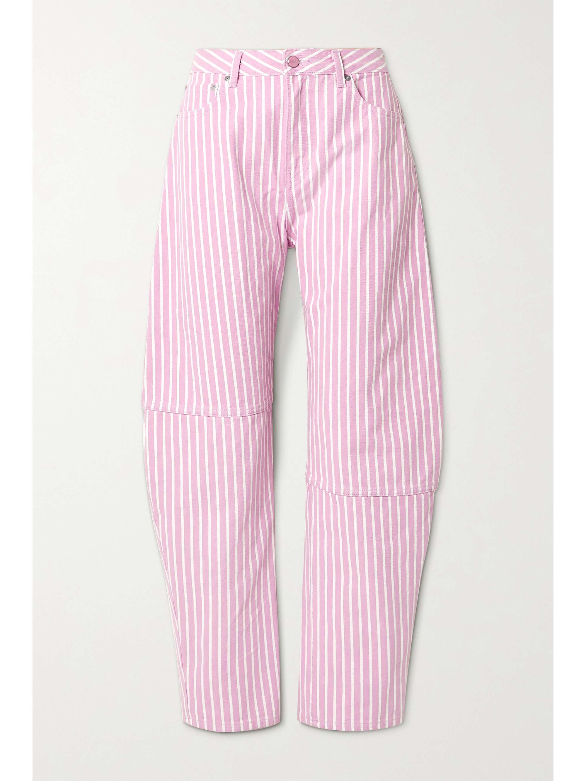 Baby pink Striped organic high-rise 