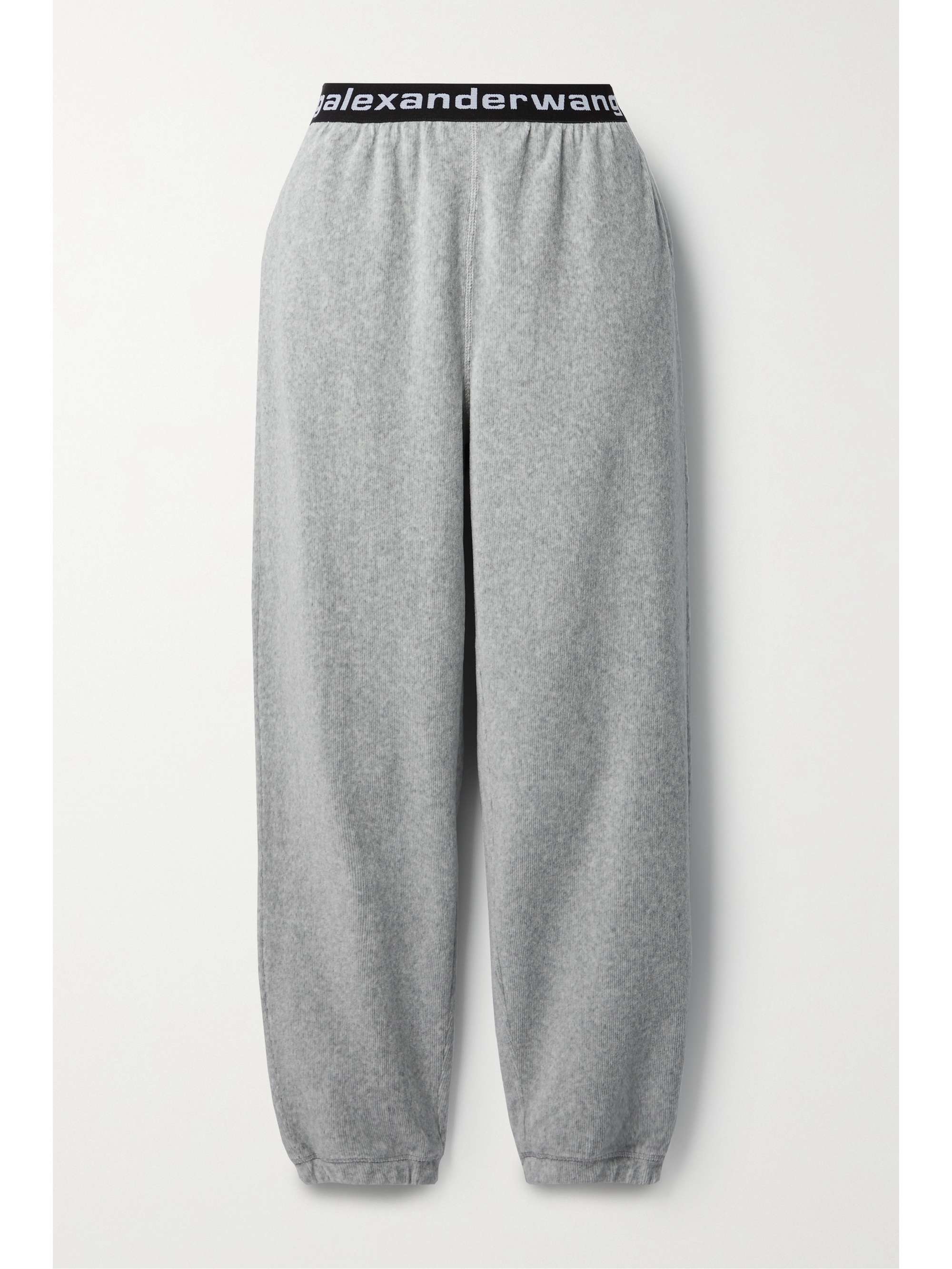 Gray Stretch cotton-blend corduroy 