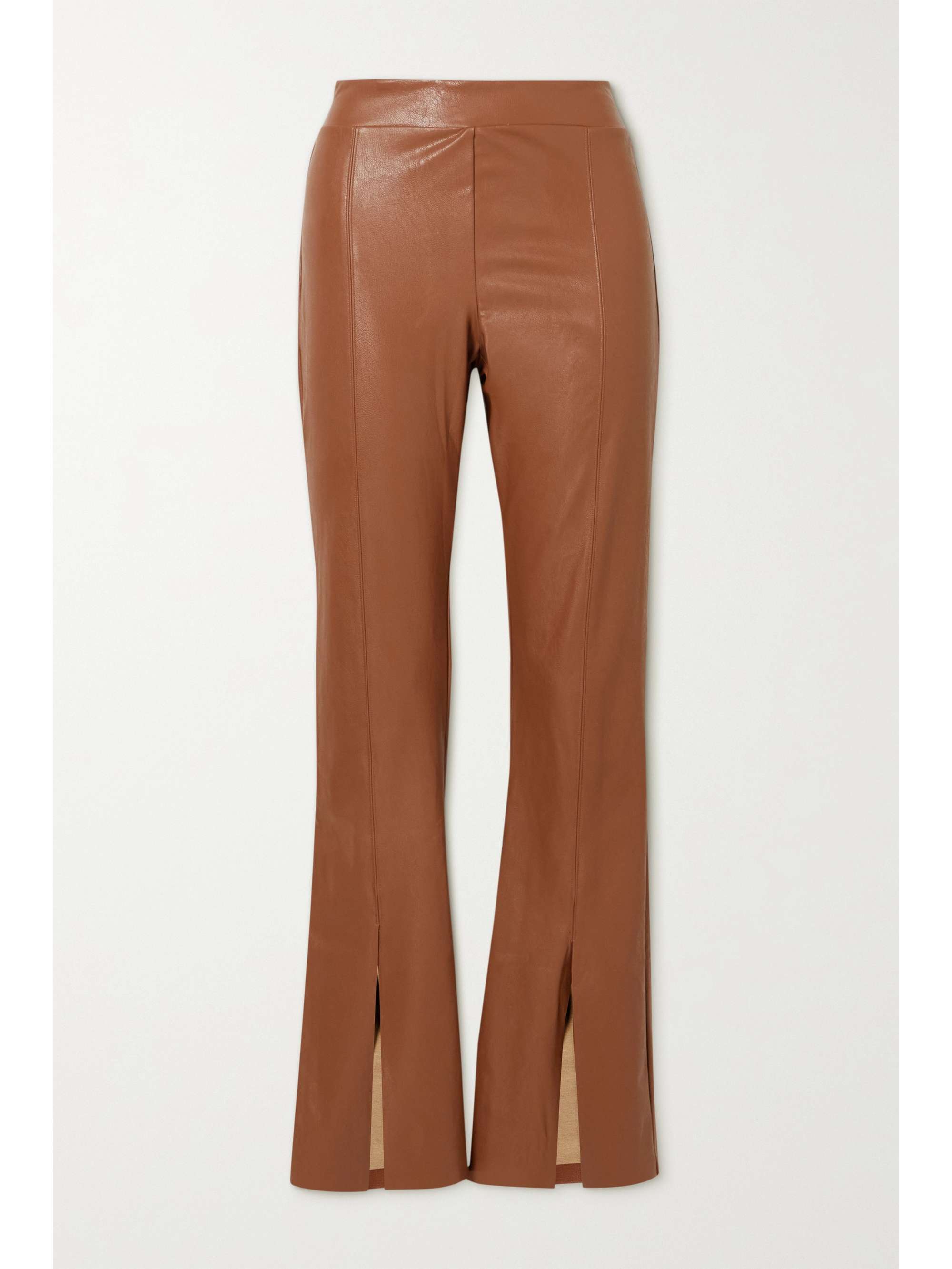 Commando - Faux Leather Flared Pants - Brown - large - Net a Porter