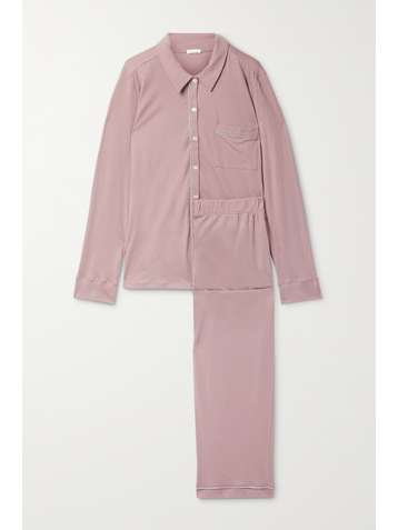 SKIN Cecilia organic Pima cotton-jersey pajama set