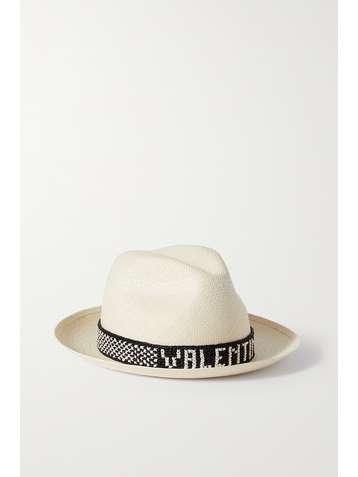 VALENTINO + Borsalino Valentino Garavani straw fedora