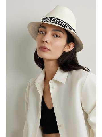 VALENTINO + Borsalino Valentino Garavani straw fedora