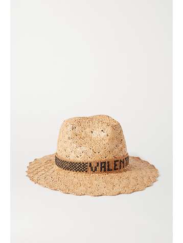 VALENTINO + Borsalino Valentino Garavani straw fedora