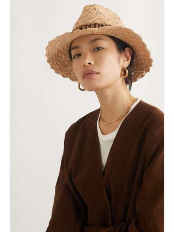 VALENTINO + Borsalino Valentino Garavani straw fedora