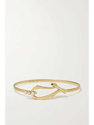JADE TRAU Lola 18-karat gold diamond bangle