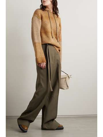 ACNE STUDIOS Patchwork jacquard-knit hoodie