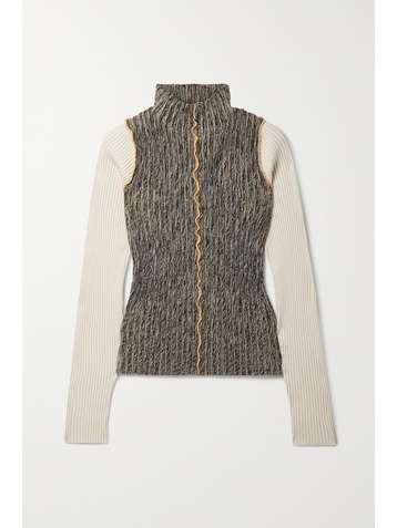 ACNE STUDIOS Ribbed wool-blend turtleneck sweater