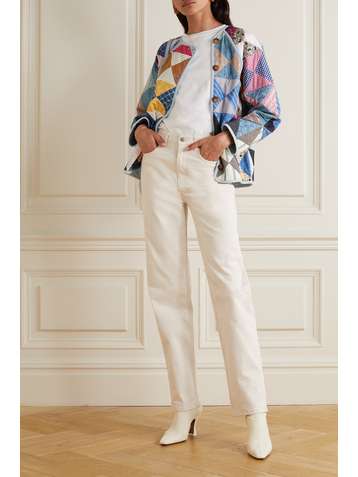 DÔEN Sedona patchwork printed quilted organic cotton jacket